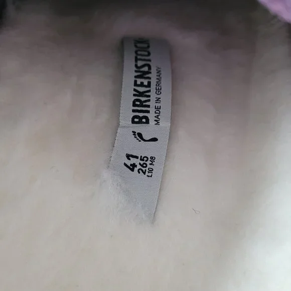 LIKE NEW! Birkenstock Zermatt Shearling Slippers in Mauve-Size 41 - Picture 8 of 10